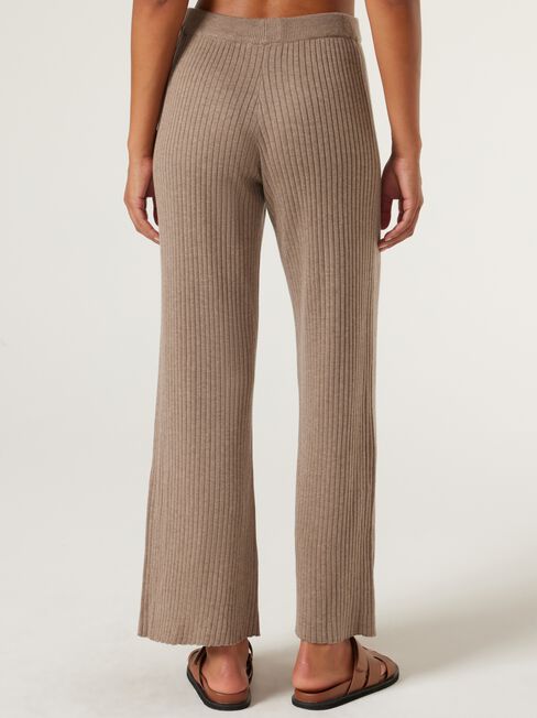 J-Luxe Chunky Rib Pant, Taupe, hi-res