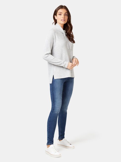 Luna Textured Top, Grey, hi-res
