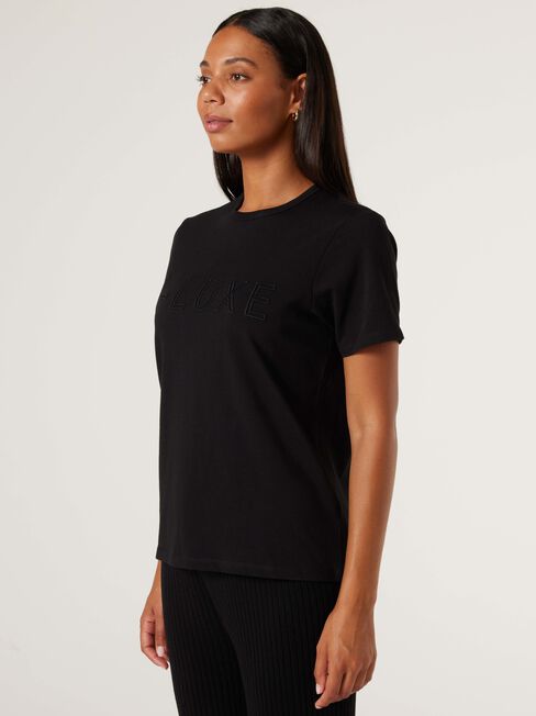J-Luxe Tee, Black, hi-res