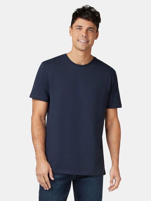 SS Basic Tee, Navy, hi-res