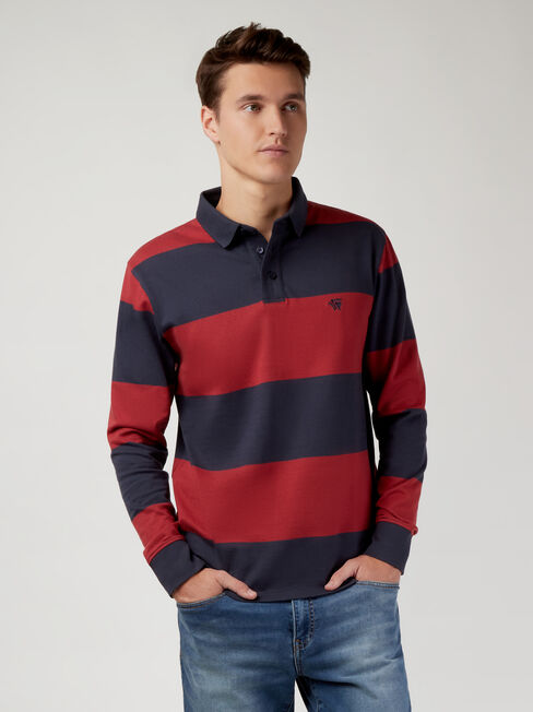 LS Granger Stripe Rugby Polo