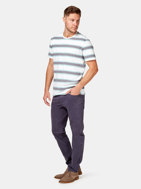 Slim Straight Jeans Navy, Coloured, hi-res