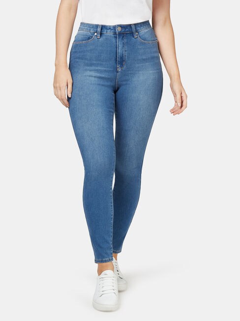 Freeform 360 Contour Curve Embracer Skinny 7/8 Jeans, Mid Indigo, hi-res