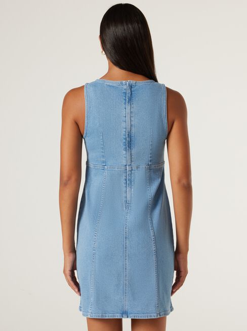 Lou Denim Dress, Light Vintage, hi-res