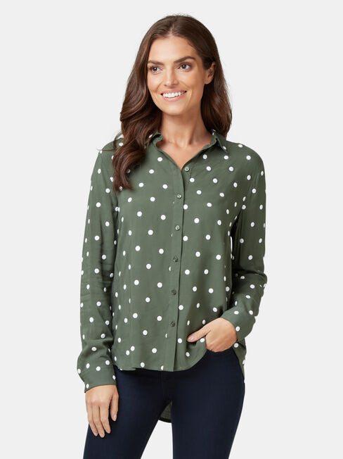 Thea Embroidered Shirt, Multi, hi-res