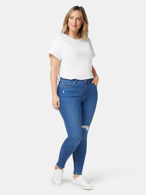 Valerie Curve Embracer Skinny 7/8 Jeans Mid Indigo, Mid Indigo, hi-res