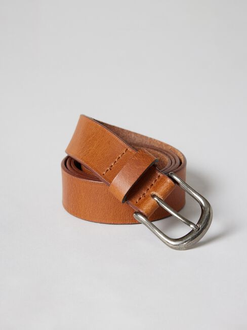 Carrie Leather Belt, Tobacco, hi-res