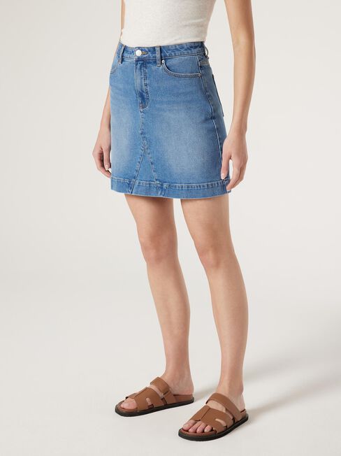 Aline Skirt, Blue, hi-res
