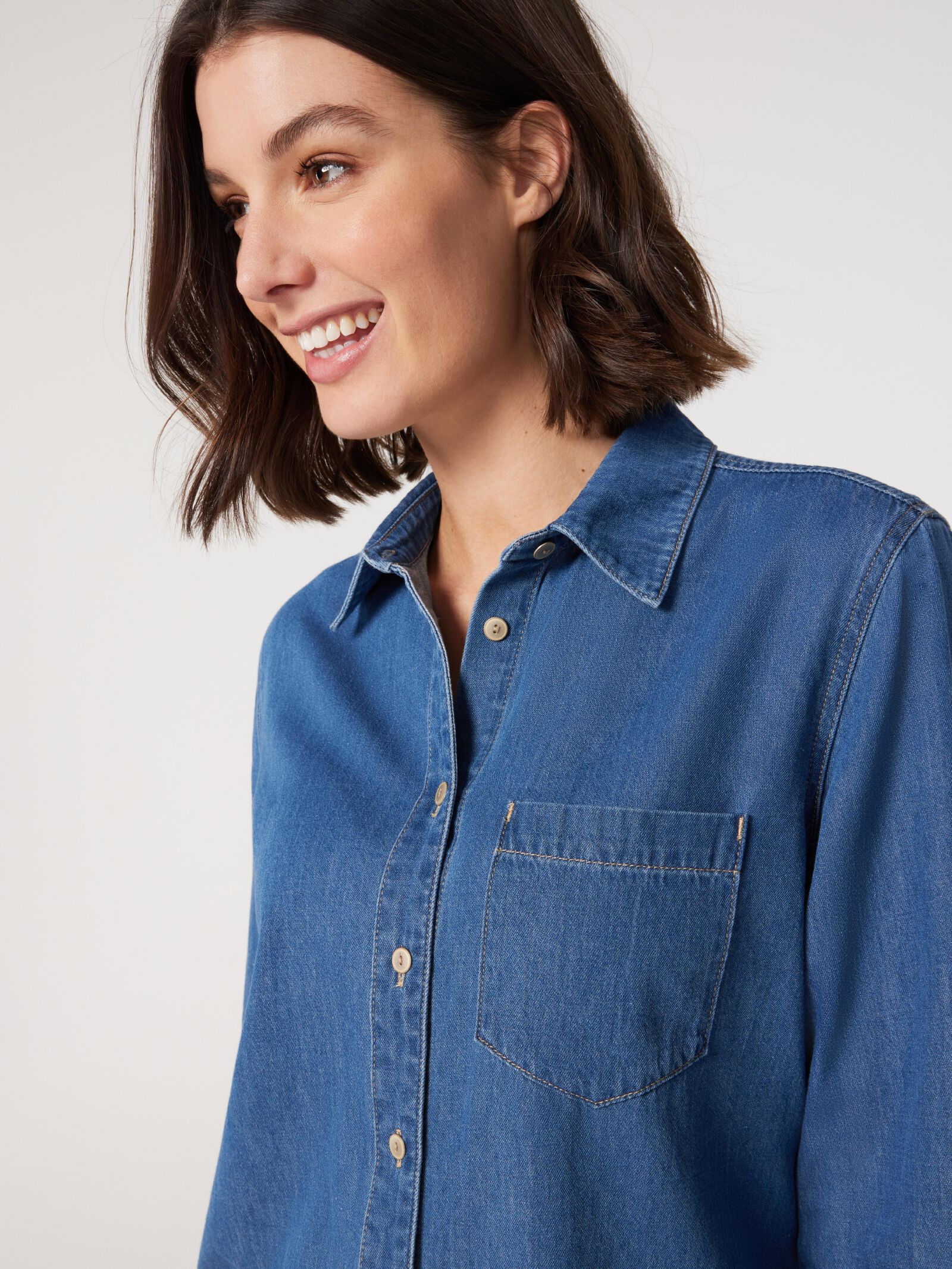 Womens denim shirt nz hot sale