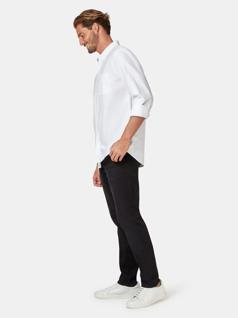 LS Heston Oxford Shirt, White, hi-res