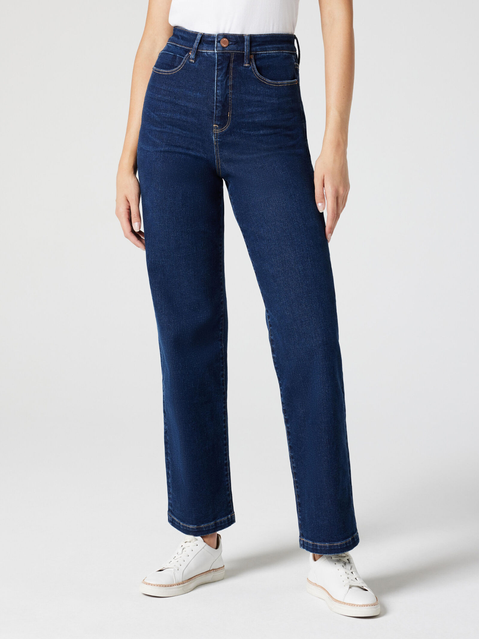 Indigo wide deals leg jeans
