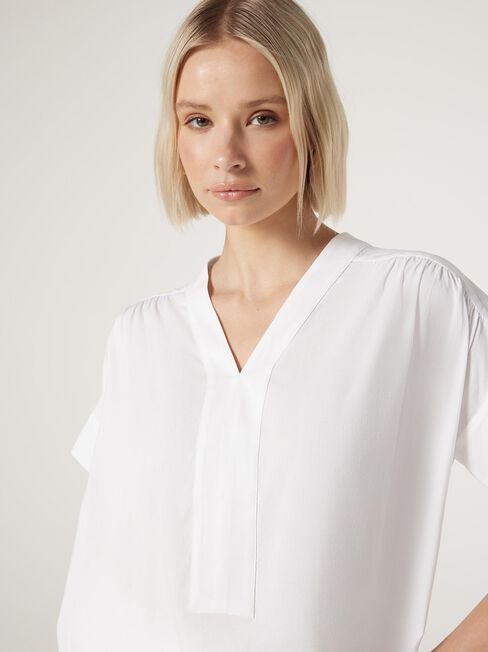 Lexi Throw Over Top, White, hi-res