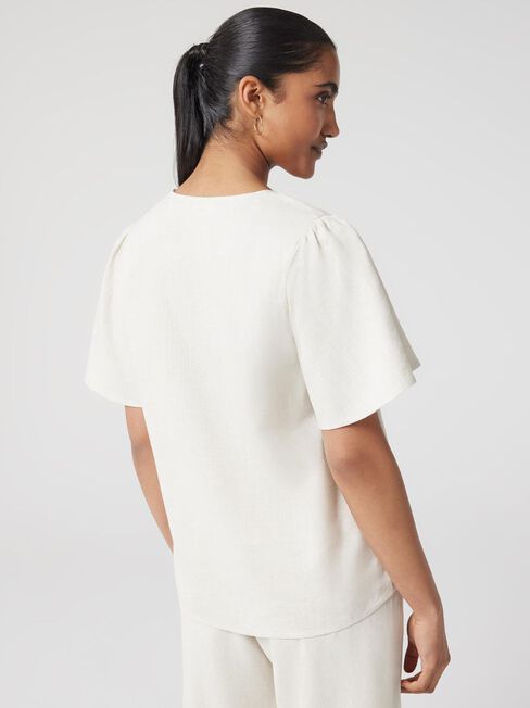 Avery V-Neck Top, Yellow, hi-res