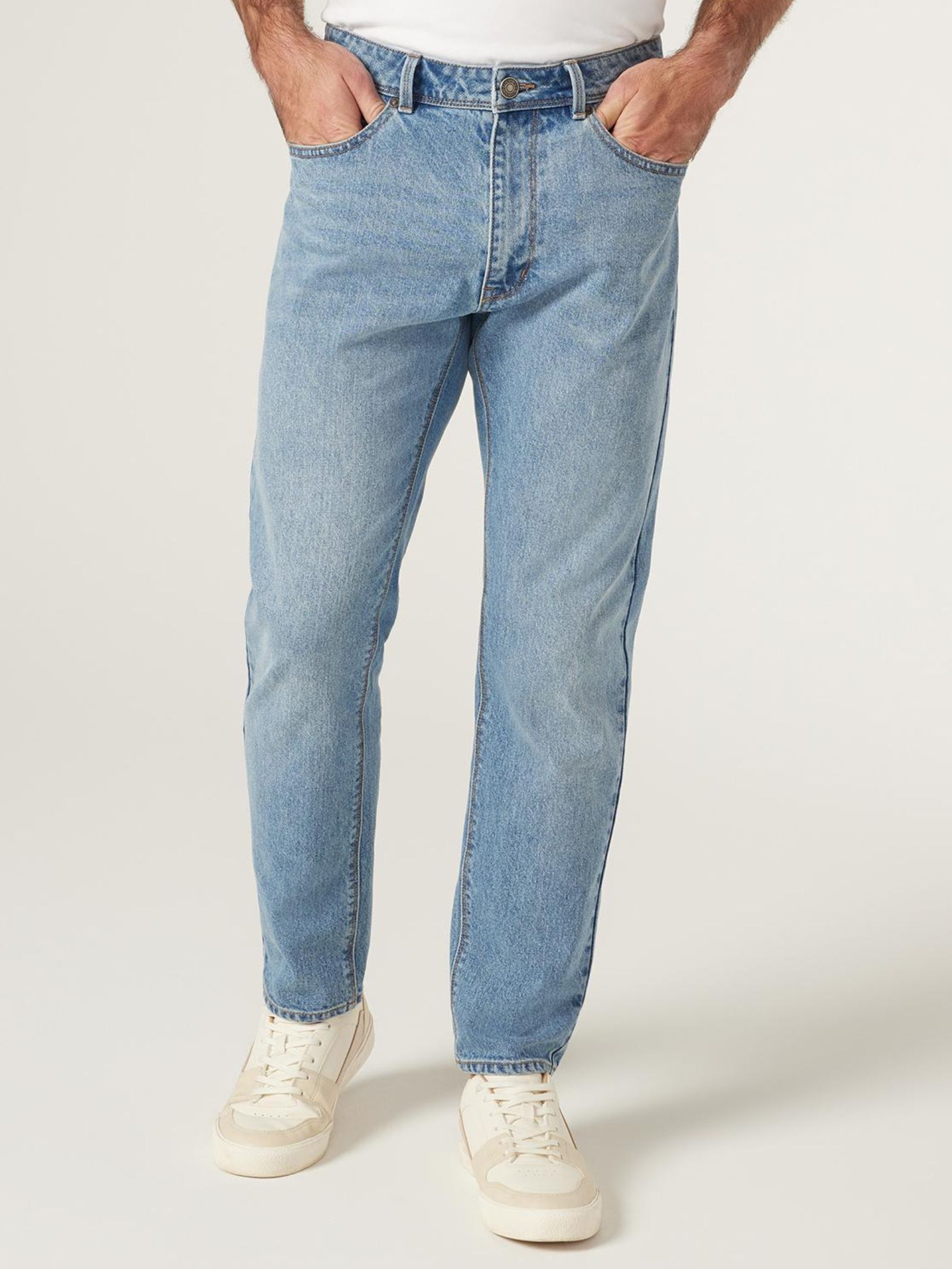 Mens straight leg tapered jeans shop