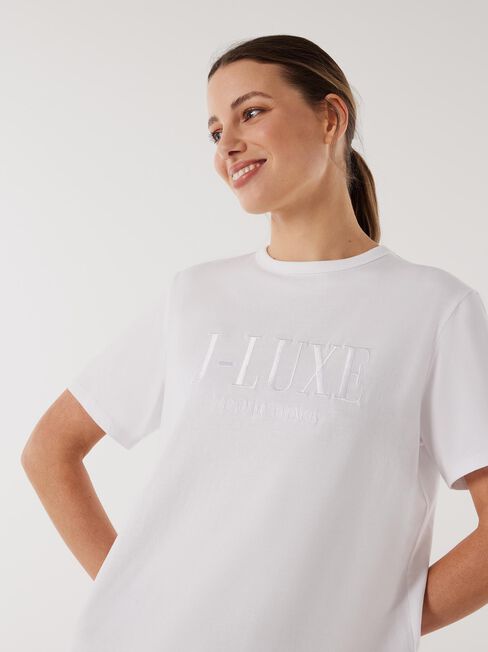 J-Luxe T-Shirt, White, hi-res