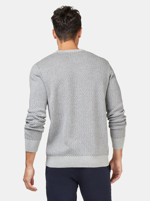 Bailey Crew Neck Knit, Grey, hi-res