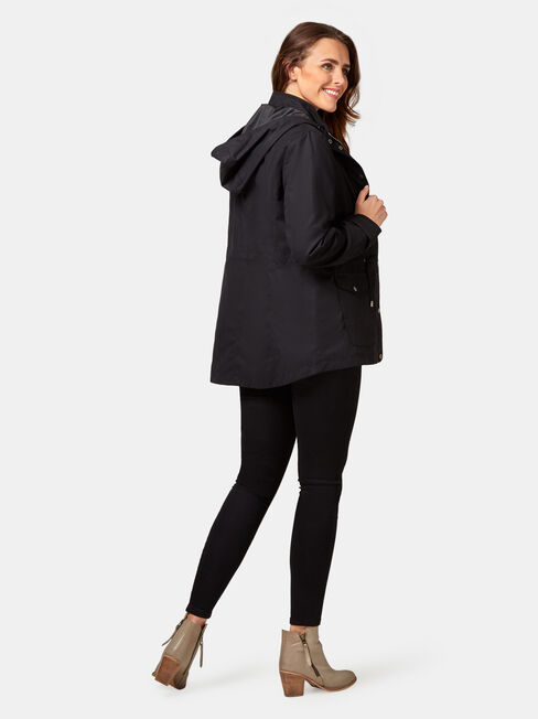 Sadie Water Resistant Jacket, Black, hi-res
