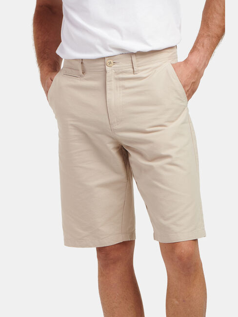 Hayden Textured Chino Short, Stone, hi-res