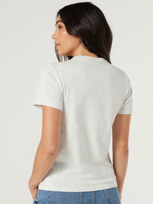 Classic Crew Neck Tee, Grey, hi-res