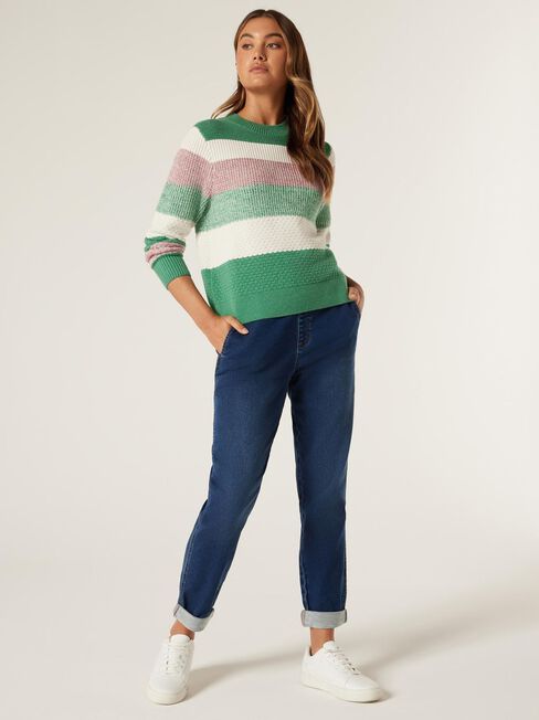 Poppy Multi Twist Knit, Green/Pink Multi, hi-res