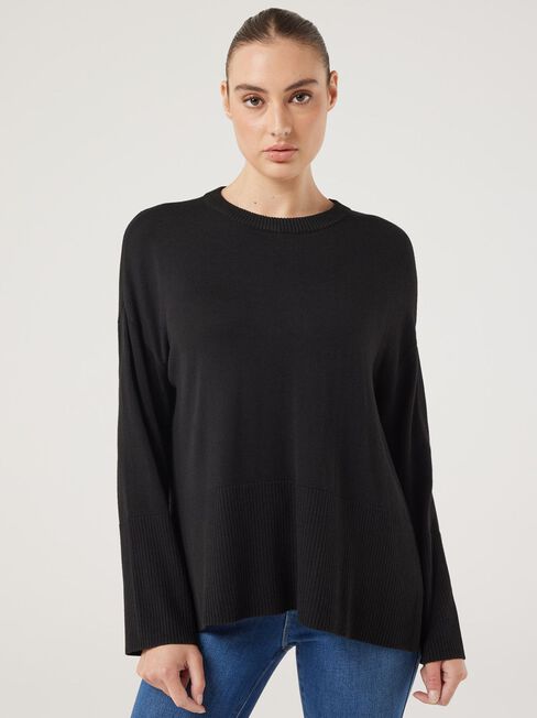Kassie Crew Neck Boxy Knit