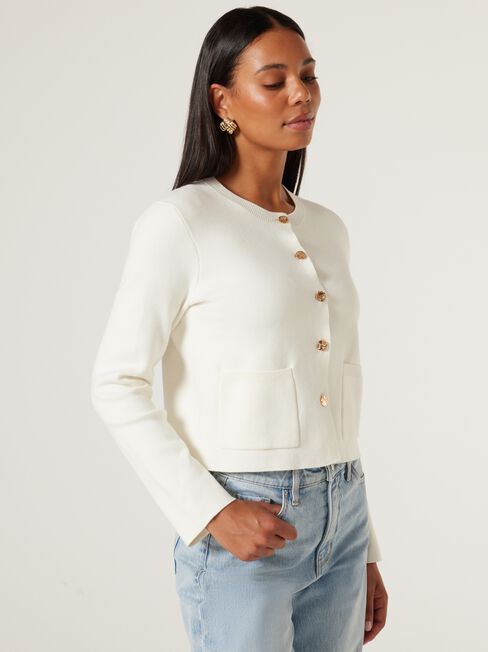 Diana Milano Cardigan, Off White, hi-res