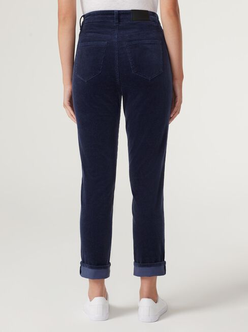 Brooke High Waisted Tapered Crop Jeans, Royal Blue, hi-res