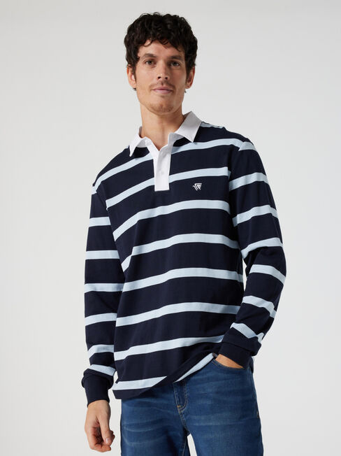LS Rino Stripe Rugby Polo