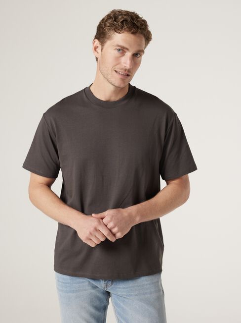 SS Ace Relaxed Fit Basic Crew Tee, Blue, hi-res