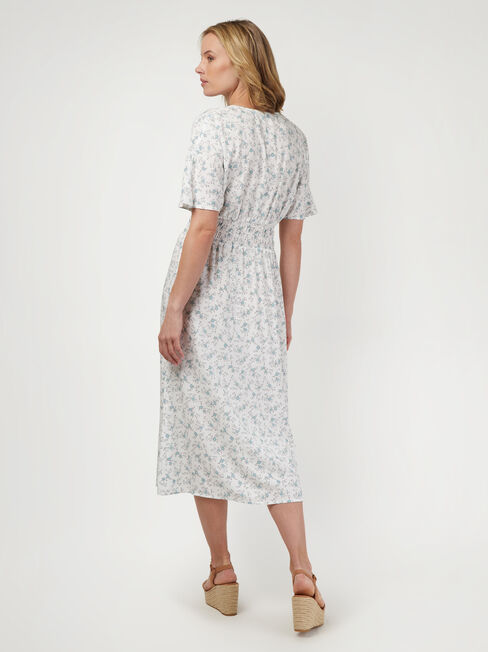 Edwina Midi Dress, Floral, hi-res