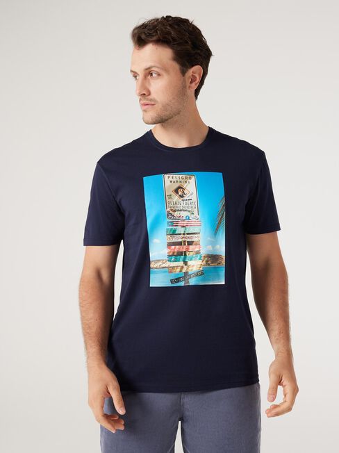 Hutchings Print Crew Short Sleeve Tee