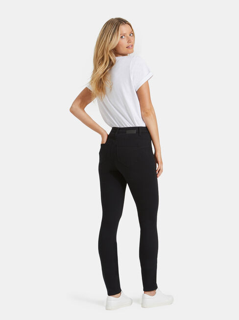 Butt Lifter Skinny Jeans, Black, hi-res