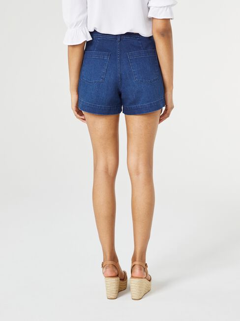 Georgia Tummy Trimmer Denim Short, Multi, hi-res