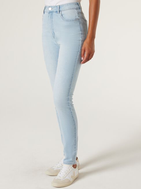 Lyla Mom Jeans, Light Indigo, hi-res
