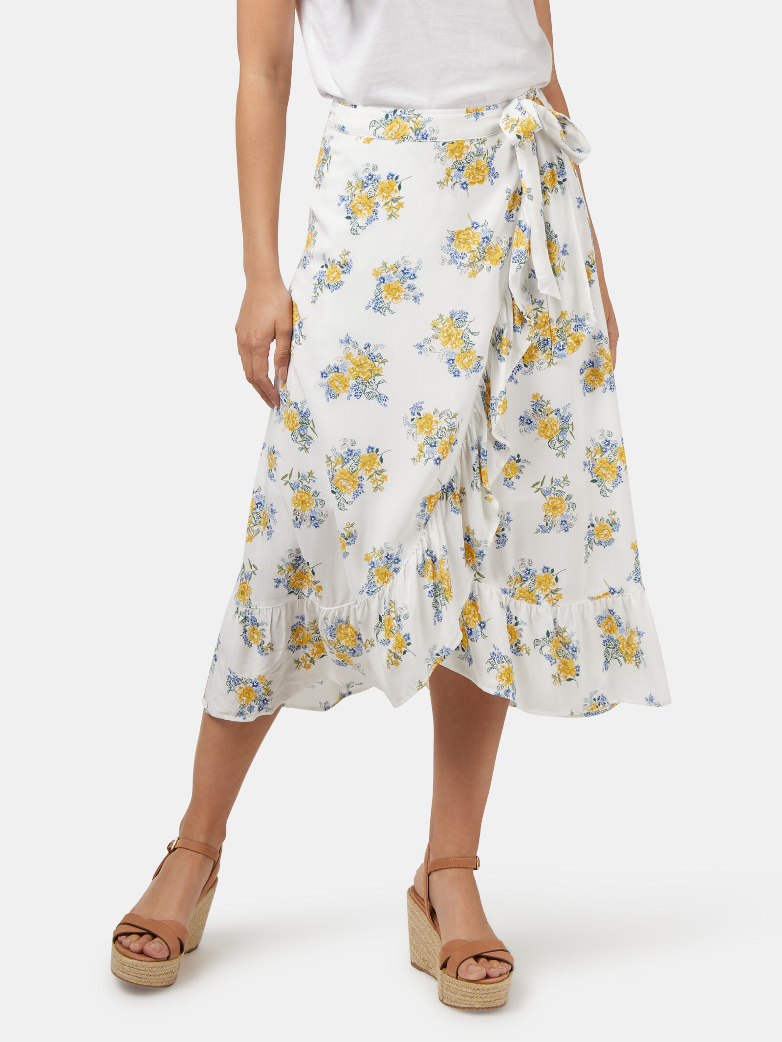Wrap midi skirt nz top