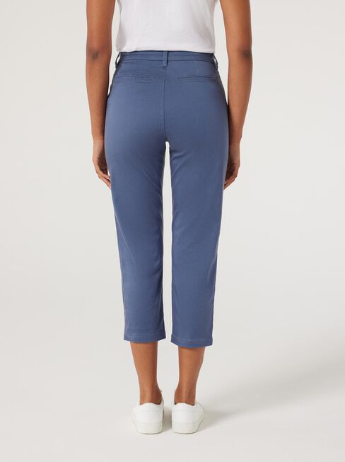 Sammy Mid Waisted Straight Capri, Vintage Indigo, hi-res