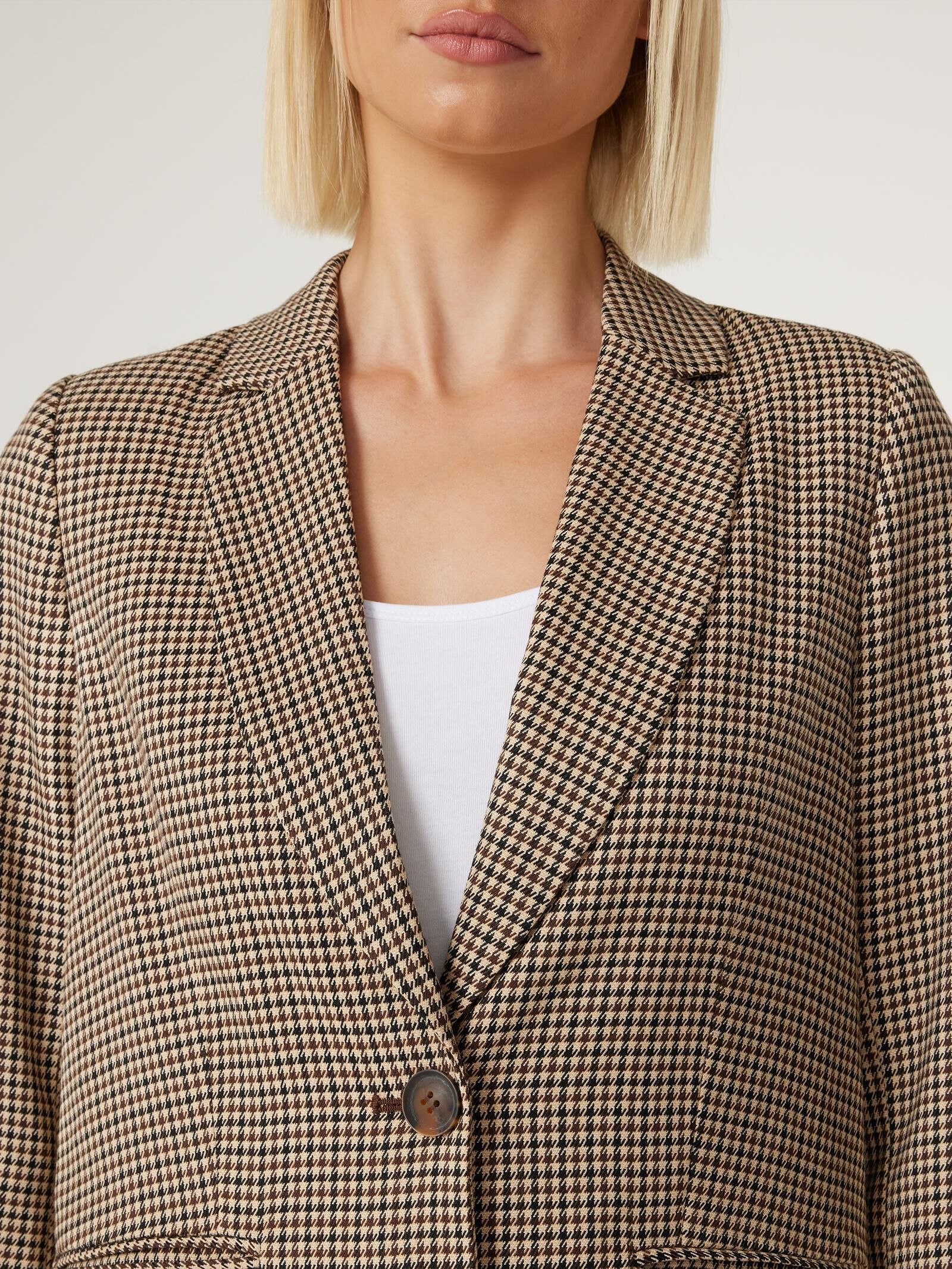 Houndstooth blazer womens uk online