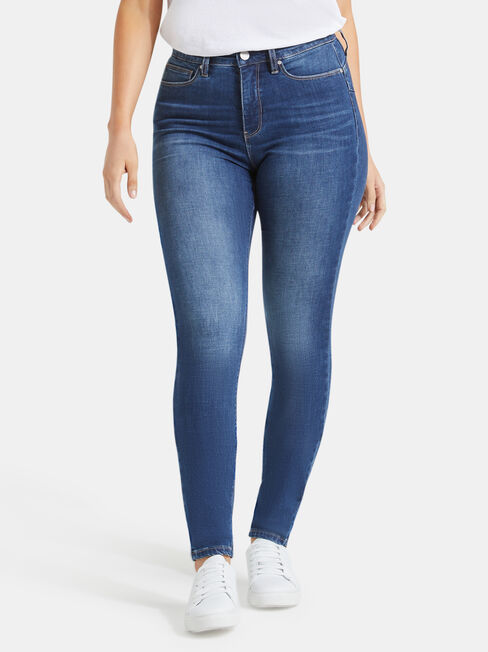 Curve Embracer Butt Lifter Skinny Jeans Mid Sapphire