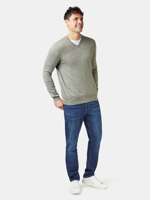 Blake V-Neck Knit, Green, hi-res