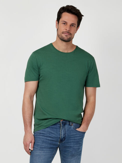 SS Pablo Slub Basic Tee, Field Green, hi-res