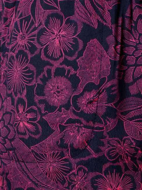 Maya Soft Printed Short, Pink, hi-res