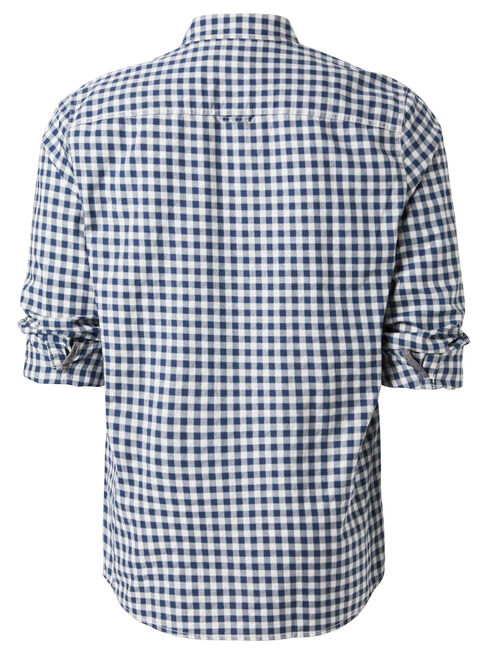 Robinson Long Sleeve Check Shirt, Blue, hi-res