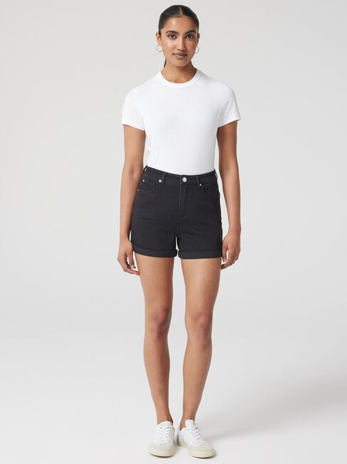 Alexa Boyfriend Short, Black, hi-res