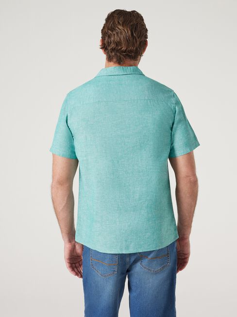 Jimmy Relaxed Resort Shirt, Aqua, hi-res