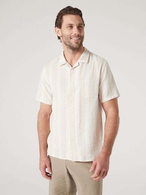 Cruz Stripe Resort Shirt, Stripe, hi-res