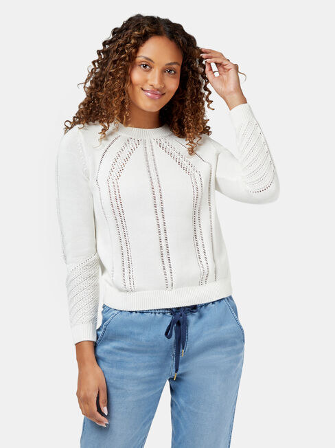 Honor Pullover, White, hi-res