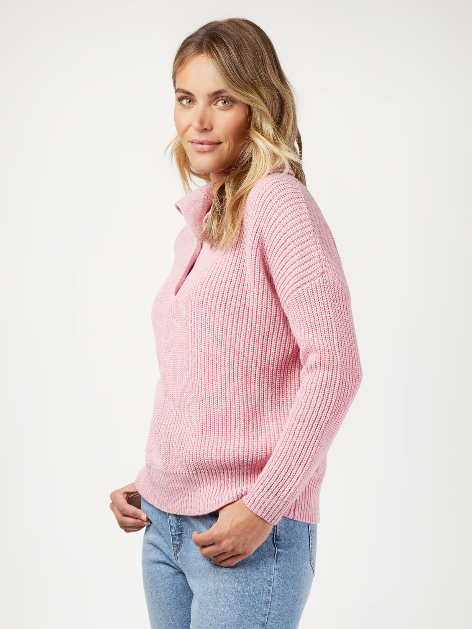 Half button pullover on sale