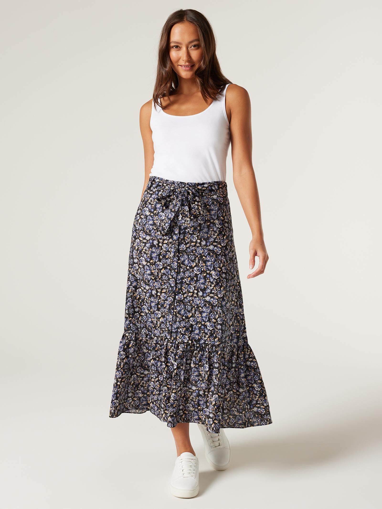 Button front skirt nz clearance