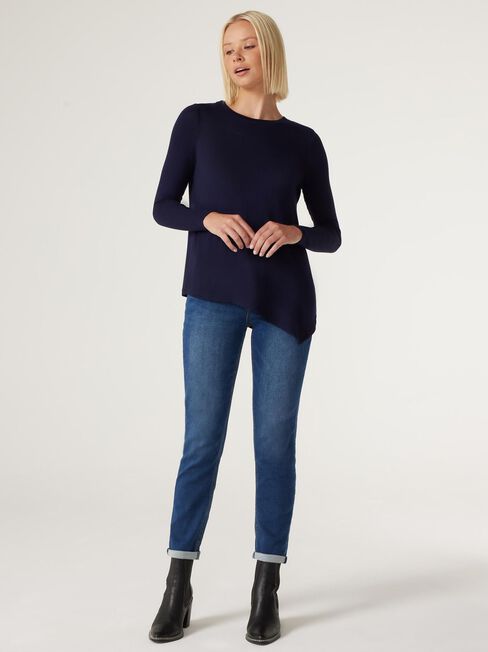 Aries Soft Touch Asymmetric Hem Pullover