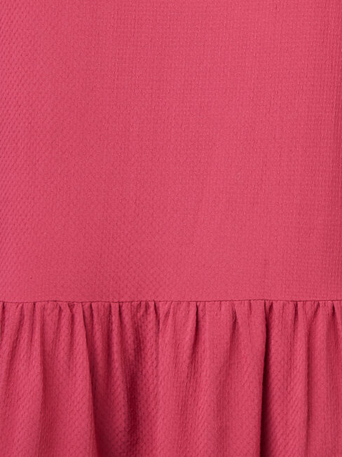Penelope Peplum Hem Top, Red, hi-res
